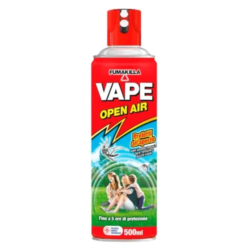 Vape Open Air Spray Antizanzare 6 Flaconi 500ml