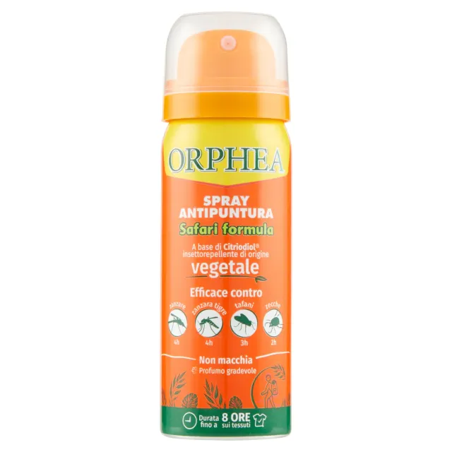 Orphea Safari spray repellente zanzare zecche 100 ml Citriodiol