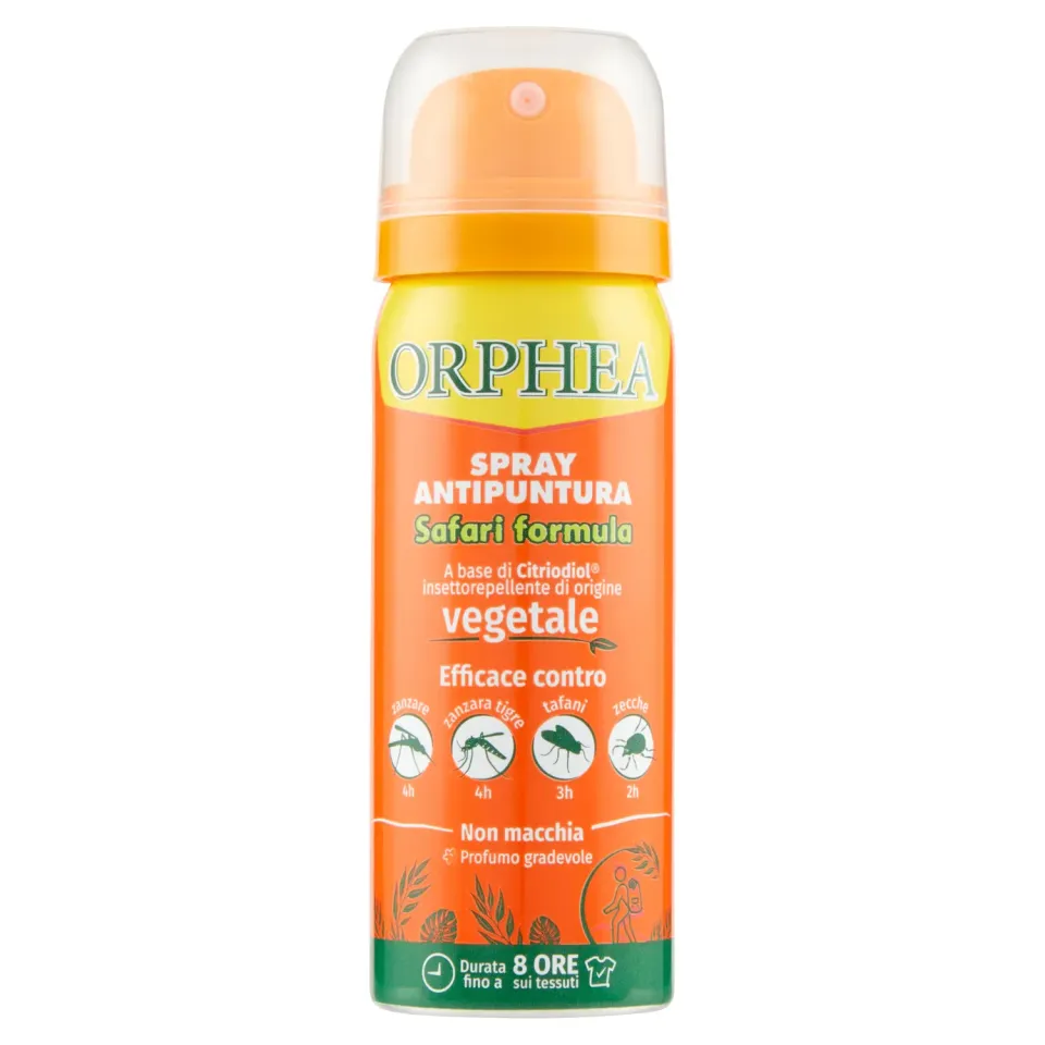 Orphea Safari spray repellente zanzare zecche 100 ml Citriodiol