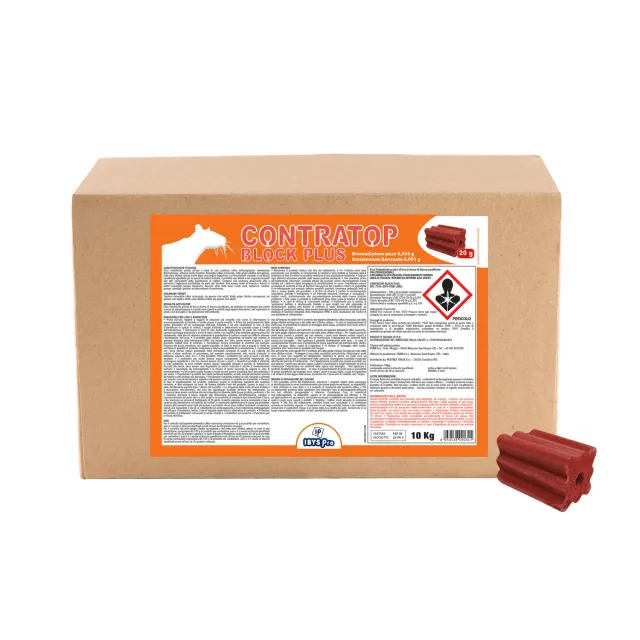 Tathrin Contratop Block Plus esca topi blocchi bromadiolone