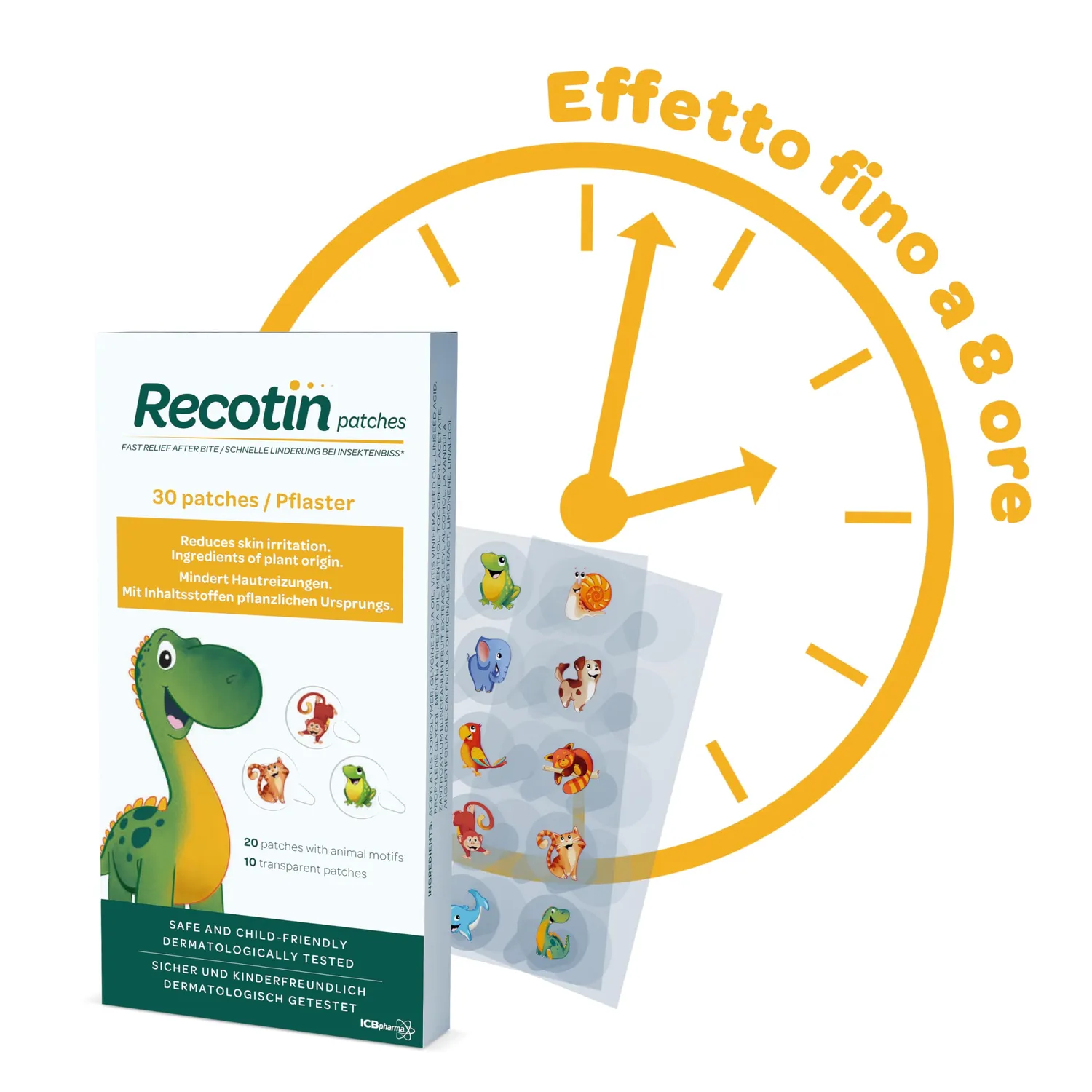Novokill Recotin Cerotti Punture Zanzare 30 Pezzi Naturali