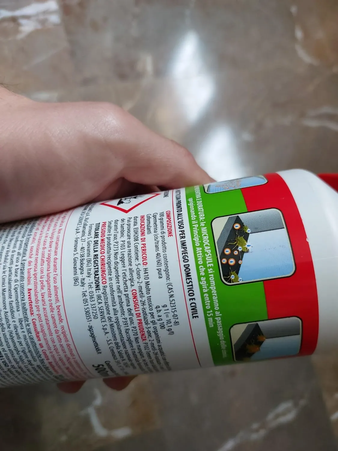 ZigZag Cimici insetticida spray microincapsulato flacone 500 ml